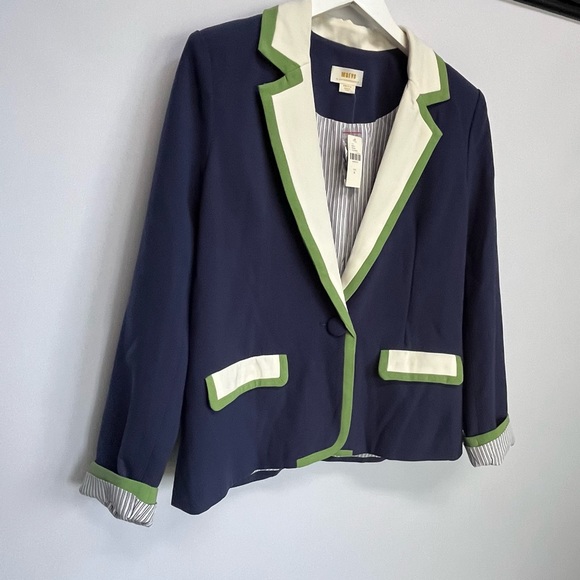 NWT Anthropologie Maeve Colorblock Blazer size S - Picture 12 of 15